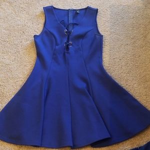 Blue skater dress